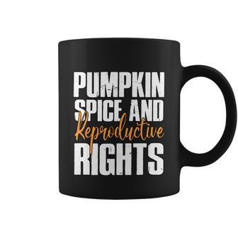 Pumpkin Spice And Reproductive Rights Feminist Fall Gift Coffee Mug - Monsterry CA