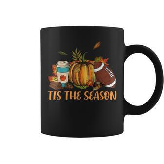 Pumpkin Spice Football Tis The Season Fall Thanksgiving Gift  V2 Coffee Mug