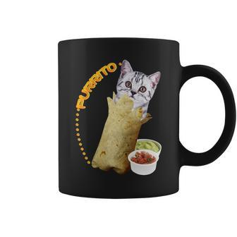 Purrito Cat In A Burrito Coffee Mug - Monsterry AU