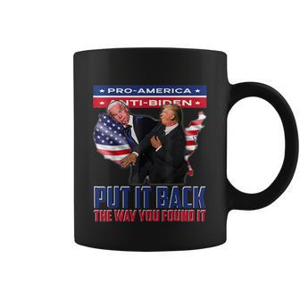 Put It Back The Way You Found It Funny Trump Slap Anti Biden Coffee Mug - Monsterry UK