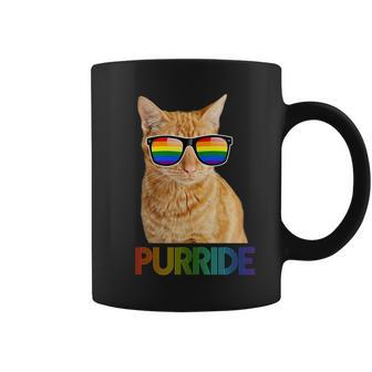 Puuride Gay Pride Lgbt Cat Coffee Mug - Monsterry