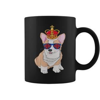 Queens Platinum Jubilee 70 Years Souvenir British Corgi Dog Coffee Mug - Thegiftio UK