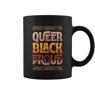Queer Black Proud Juneteenth Gay Pride Blm Fist Pride Month Coffee Mug - Thegiftio UK