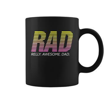 Rad Really Awesome Dad Fathers Day Graphic Design Printed Casual Daily Basic Coffee Mug - Thegiftio UK