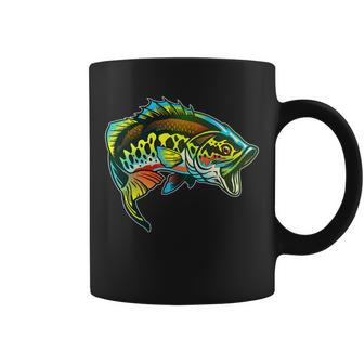 Rainbow Colorful Bass Coffee Mug - Monsterry DE