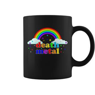 Rainbow Death Metal Logo Tshirt Coffee Mug - Monsterry