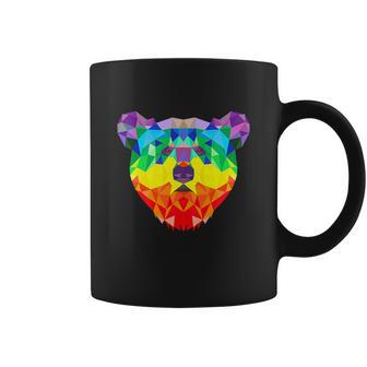 Rainbow Flag Geometric Bear Lgbt Gay Pride Graphic Design Printed Casual Daily Basic Coffee Mug - Thegiftio UK