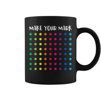 Rainbow Polka Dot Day Colorful Kids September 15 Art Teacher Coffee Mug - Thegiftio UK