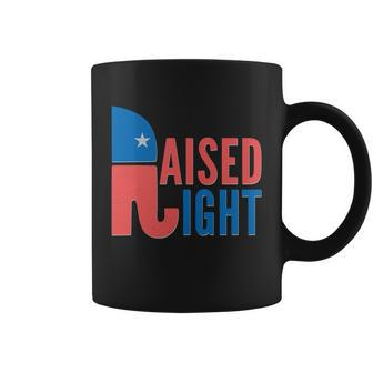 Raised Right Republican Party Tshirt Coffee Mug - Monsterry