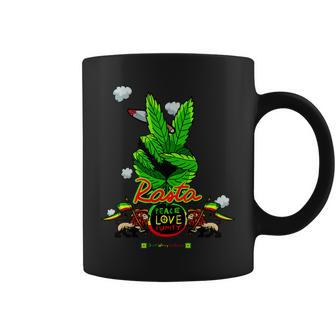 Rasta Jamaica Peace Love Unity Coffee Mug - Monsterry AU