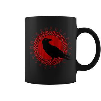 Raven Viking Cirlce Coffee Mug - Monsterry
