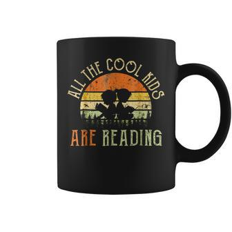 Reading Teacher - All The Cool Kids Are Reading Book Vintage Coffee Mug - Thegiftio UK