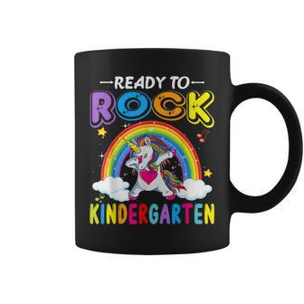 Ready To Rock Kindergarten Dabbing Unicorn Back To Schools Coffee Mug - Thegiftio UK