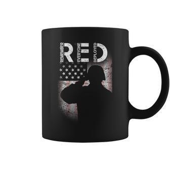 Red Friday Remember Everyone Deployed Flag V2 Coffee Mug - Monsterry DE