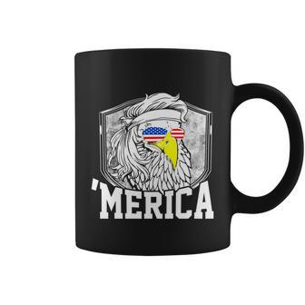 Redneck 4Th Of July Mullet Eagle Funny Bald Eagle ‘Merica Cool Gift Coffee Mug - Monsterry UK