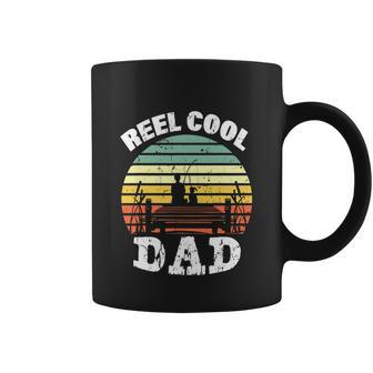Reel Cool Dad Fisherman Daddy Funny Fathers Day Coffee Mug - Monsterry