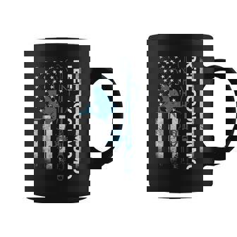 Reel Cool Momo Fishing Usa Flag Coffee Mug - Thegiftio