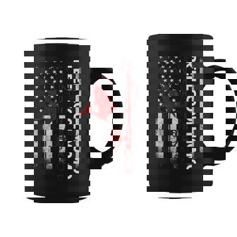 Reel Cool Momo Fishing Usa Flag Red Coffee Mug - Thegiftio