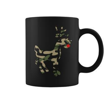 Reindeer Red Nose Camo Camouflage Xmas Holiday Hunting Coffee Mug - Thegiftio UK