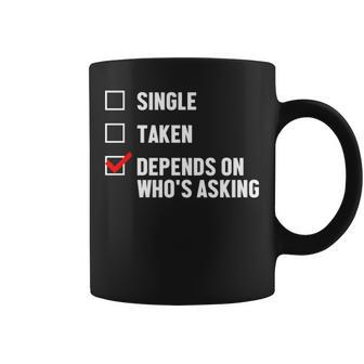 Relationship Status Whos Coffee Mug - Seseable