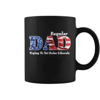 Republican Dad Just A Regular Dad Trying To Not Raise Liberals Tshirt Coffee Mug - Monsterry DE
