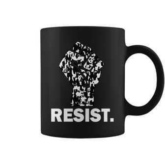 Resist Fist Pattern Hand Graphic Design Printed Casual Daily Basic Coffee Mug - Thegiftio UK