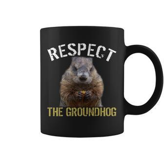 Respect The Groundhog Coffee Mug - Monsterry AU