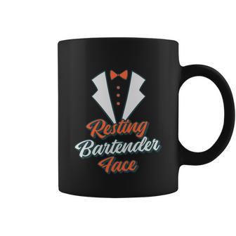 Resting Bartender Face I Funny Bartender Gift Graphic Design Printed Casual Daily Basic Coffee Mug - Thegiftio UK