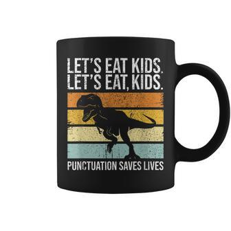 Reteo Lets Eat Kids Punctuation Saves Lives Grammar Teacher Coffee Mug - Thegiftio UK