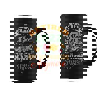 Retired 2022 Not My Problem Anymore Flower Retirement Gifts Coffee Mug - Thegiftio UK