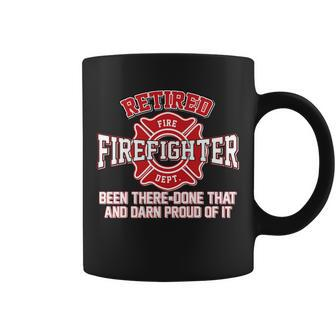 Retired Firefighter Been There Done That Tshirt Coffee Mug - Monsterry UK