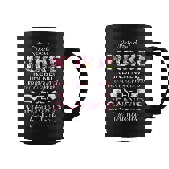 Retired Nurse Under New Management See Grandkids N Coffee Mug - Thegiftio UK