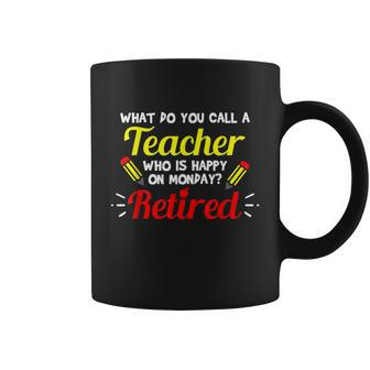 Retired Teacher Funny Teacher Retirement Coffee Mug - Monsterry AU