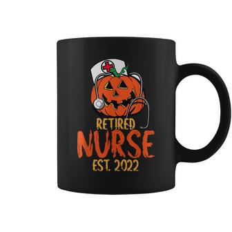 Retirement For Nurse 2022 Pumpkin Nurse Halloween Costumes Coffee Mug - Thegiftio UK