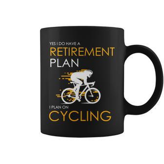 Retirement Plan On Cycling V2 Coffee Mug - Monsterry AU
