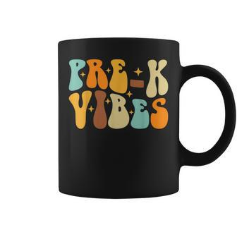 Retro Back To School Pre K Vibes First Day Of School Teacher Coffee Mug - Thegiftio UK