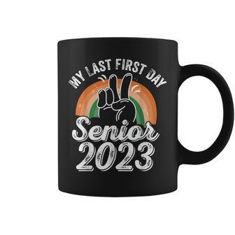 Retro Class Of 2023 Senior - My Last First Day Senior 2023 Coffee Mug - Thegiftio UK