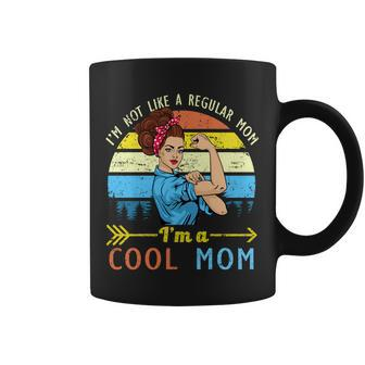 Retro Cool Mom Tshirt Coffee Mug - Monsterry