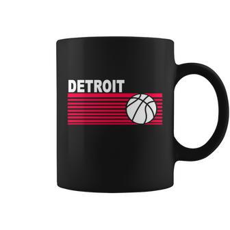 Retro Detroit Basketball Classic Logo Coffee Mug - Monsterry