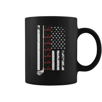 Retro Golf Patriot America Flag 4Th Of July Coffee Mug - Thegiftio UK