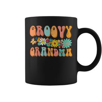 Retro Groovy Birthday Family Matching Cute Groovy Grandma Coffee Mug - Thegiftio UK