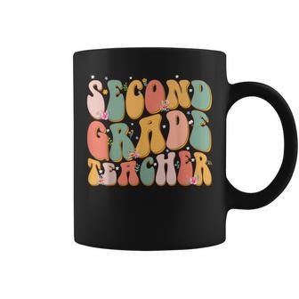 Retro Groovy Second Grade Teacher Back To School 2Nd Grade Coffee Mug - Thegiftio UK