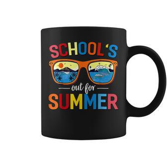 Retro Last Day Of School Schools Out For Summer Teacher Gift V2 Coffee Mug - Thegiftio UK