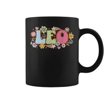 Retro Leo Zodiac Sign Astrology July August Birthday Leo V3 Coffee Mug - Seseable