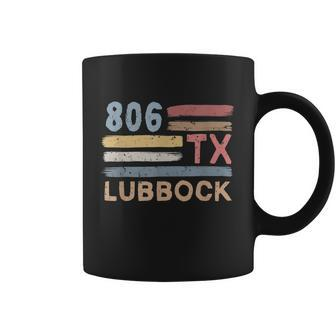 Retro Lubbock Area Code 806 Residents State Texas V2 Coffee Mug - Thegiftio UK