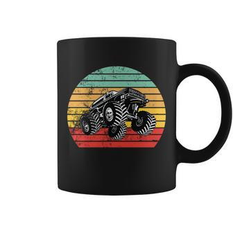 Retro Monster Truck Emblem Tshirt Coffee Mug - Monsterry AU