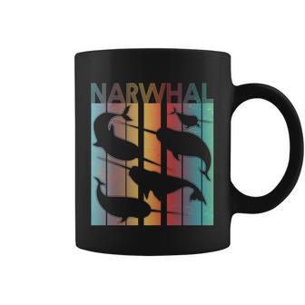 Retro Narwhal Tshirt Coffee Mug - Monsterry CA