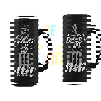Retro Pe Teacher & Dog Mom Funny First Day Of School Coffee Mug - Thegiftio