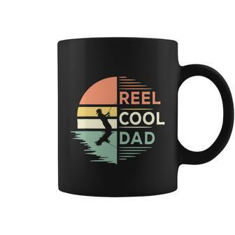 Retro Reel Cool Dad Fishing Fisherman Fisher Funny Bass Fisher Coffee Mug - Monsterry UK
