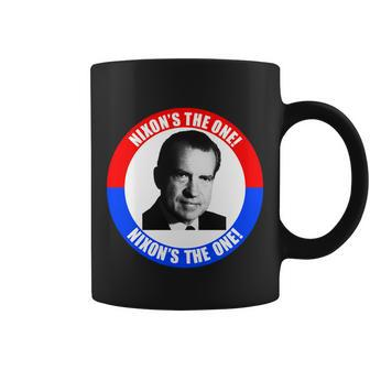 Retro Richard Nixon Nixons The One Presidential Campaign Coffee Mug - Monsterry UK
